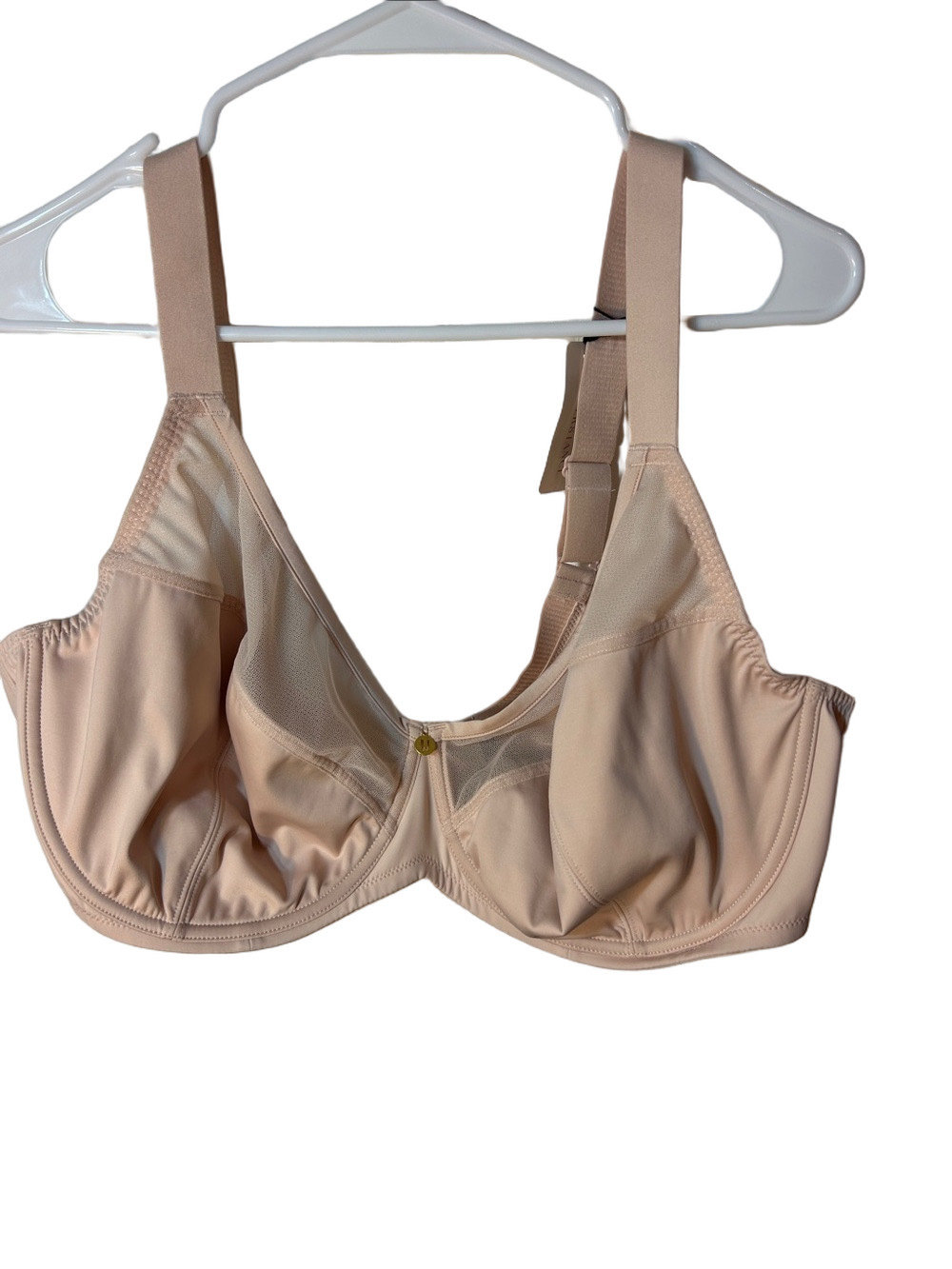 Understance Anya flexwire full coverage unpadded spacer bra soft pink 46DDD